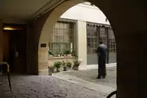 Im Hof vor dem Atelier von Eug�ne Delacroix am Place Furstemberg am 19.07.2009