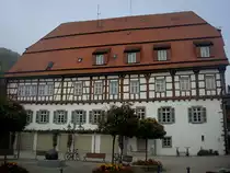 Nagold im Nordschwarzwald, Altes Oberamt, um 1400 als Fruchtkasten erbaut, von 1585-1682 Sitz des Vogtes, dann Verwaltungsbau, Okt.2010