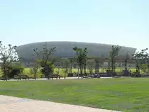 Das extra zur FIFA2010 errichtete (und kaum andersweitig genutzte)Greenpoint-Stadium in Kapstadt wird auch als 'Weisser Elefant' betitelt. Greenpoint, 16.01.2011