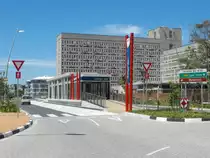 Auf den Zeitpunkt der FIFA2010 wurde ein oeffentliches Verkehrsmittel eingerichtet. Busstation Granger Bay in Greenpoint. 16.01.2011