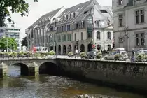 Quimper am 23.07.2009: Br�cke �ber den Flu� Odet