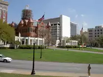 Dallas, Dealay Plaza, Ort des Attentats auf J. F. Kennedy am 22.11.63 
(15.03.2007)