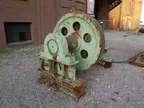 Ein altes Maschinenteil auf dem Gel�nde der ehemaligen Zeche Ewald in Herten am 22.02.2011.