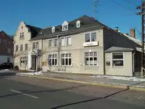 Ehemaliges Gasthaus  Goldener L�we  am 23.02.2011 in Chemnitz-Rabenstein.