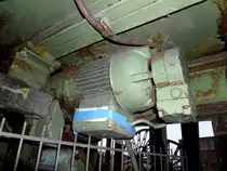 Eine alter Elektromotor an einem F�rderger�st auf dem Gel�nde der ehemaligen Zeche Ewald in Herten am 22.02.2011.