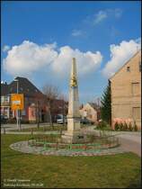 In der Gerberstadt Doberlug-Kirchhain gr��t eine s�chsische Posts�ule aus vergangenen Zeiten, als das Reisen noch gem�chlicher zuging.
