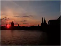 Sonnenuntergang am 20.11.2010 in K�ln. (Jeanny)