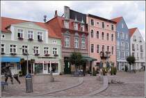 Marktplatz in Ueckerm�nde. Aufnahmedatum: 27.08.2005