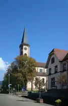 Lahr-Reichenbach, die kath.Kirche im neoromanischen Stil, erbaut 1846-48, Okt.2010
