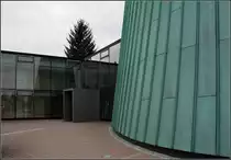 . Musikschule Fellbach: Impression des Eingangsbereiches mit dem Saalbauk�rper. 14.03.2011 (Matthias)