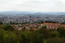 Clermont-Ferrand, Aussicht auf Stadtzentrum (20.10.2009)