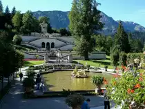 Schlo� Linderhof, Blick zum Venustempel, Aug.2006