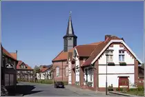 Freiburg (Elbe): Blick durch die Hauptstra�e. 18.04.2011