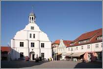 Das Rathaus in Wolgast ist eines der sehenswerten Geb�ude der Stadt. Aufnahmedatum: 29.08.2005