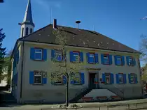 V�rstetten im LK Emmendingen, das Rathaus von 1841 im klassizistischen Stil, April 2011