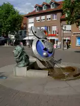 Borken, Marktplatz mit Brunnen (31.05.2011)
