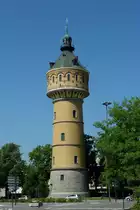 Schlettstadt im Elsa�, der 50m hohe wilhelminische Wasserturm von 1906, Mai 2011