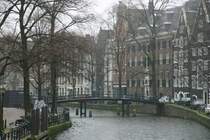 Beim Winterspaziergang durch Amsterdam; 04.03.2007