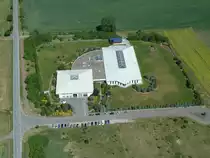 Transformatorenbau Franz Steger in Milz aus luftiger H�he, Mai 2011