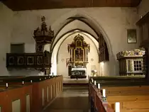 Bobbin auf der Insel R�gen, der Innenraum der St.Pauli-Kirche, Juli 2006