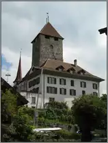 Das Schlo� von Spiez, aufgenommen am 18.07.2010.
