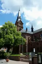 Badenweiler, die evangelische Pauluskirche, 1893-98 im neoromanischen Stil erbaut, Juni 2011