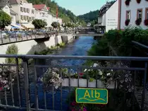 das Fl�sschen Alb durchquert den Kurort St.Blasien im Schwarzwald und m�ndet sp�ter in den Hochrhein, Sept.2006