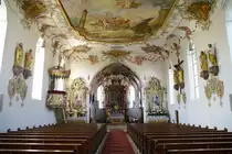Sontheim, St. Martin Kirche mit sp�tbarocker Ausstattung, Kreis 
Unterallg�u (05.05.2011)