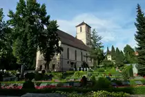 Gengenbach, die St.Martinskirche, Grundsteinlegung war 1452, nach Zerst�rung im 17.Jahrhundert wieder neu aufgebaut, Aug.2011
