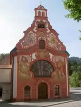 F�ssen, Spitalkirche Hl. Geist mit L�ftlmalerei, erbaut 1748 bis 1749 (11.07.2010)