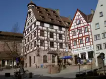 N�rnberg, Fachwerkh�user am Tierg�rtnertorplatz (08.03.2011)