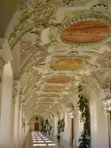 Kloster Wessobrunn, prachtvoller Stuck im Pr�latentrakt (20.05.2007)