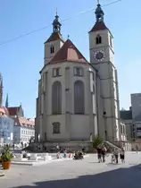 Regensburg, Neupfarrkirche, erbaut von 1519 bis 1540, ab 1542 protestantische 
Kirche (01.05.2007)