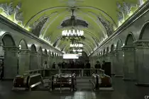 Die Station Komsomolskaya der Moskauer Metro am �bergang zur Linie 1. (4.9.2011)
