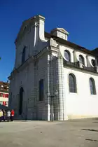 Delemont, St. Marcel Kirche, erbaut von 1762 bis 1767, Kanton Jura (02.10.2011)