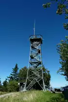Hochblauen, der 15m hohe eiserne Aussichtsturm steht seit 1895 auf dem 1165m hohen Berg im s�dlichen Schwarzwald bietet einen einmaligen Rundblick, Sept.2011