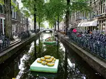 GOUDA, wo sogar der K�se auf den Grachten schwimmt;110902