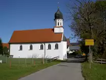 Schweinlang, Kapelle St. Joseph, erbaut 1681, Kreis Ostallg�u (16.10.2011)