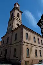 Reichenweier (Riquewihr) im Elsa�, die evangelische Kirche, Sept.2011