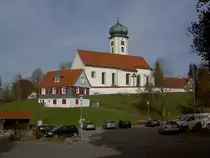 Wallfahrtskirche Maria Thann, erbaut von 1684 bis 1695 unter Pfarrer Matth�us Gaisser, Kreis Lindau (30.10.2011)