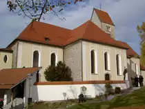 Wiggensbach, St. Pankratius Kirche, erbaut von 1770 bis 1778, Baumeister Johann Georg Specht, Rokoko Ausstattung, Kreis Oberallg�u (01.11.2011)