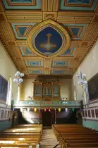 Br�lisau, St. Sebastian Kirche, Orgelempore, Kanton Appenzell (21.08.2011)