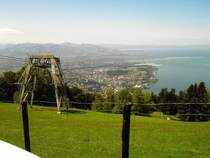 Vom 1064 Meter hohen Pf�nder hat man einen tollen Blick �ber den Bodensee und Bregenz