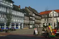 Goslar, Fachwerkh�user im Schuhhof (04.04.2009)