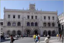 Lissabon. Das Empf�ngsgeb�ude des Bahnhofs Rossio. 11.10.2011