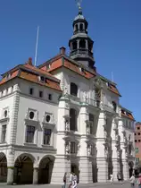 L�neburg, Rathaus am Markt, erbaut ab 1200, Gro�e Ratsstube erbaut von 1566 bis 
1584, Huldigungssaal von 1706 als barocker Prunksaal (08.05.2011)