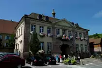 Reichenweier im Elsa�, das Rathaus, ein neoklassizistischer Bau von 1809, Aug.2011