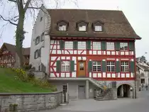 B�lach, Rathaus, erbaut von 1672 bis 1673, reich ausgestatteter Barock-Ratssaal 
(18.04.2010)