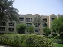Die Anlage eines Hotels in Dubai.Hier ein einzelnes G�stehaus mit mehreren Zimmern.(18.7.2010)