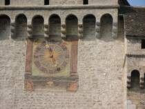 Die Sonnenuhr am Ch�teau de Chillon z�hlt vielleicht auch nur die heiteren Stunden.